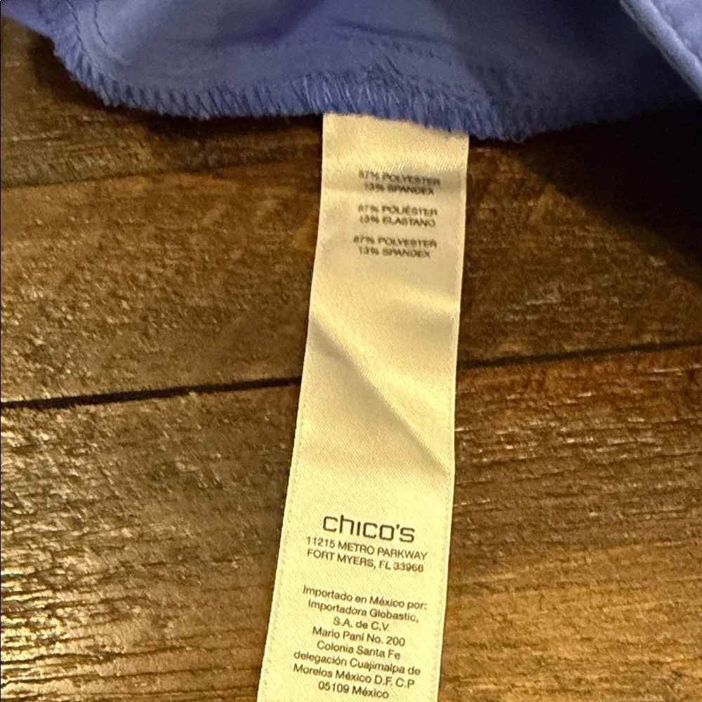 Chico's Periwinkle Cargo Bermuda Shorts